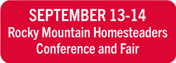 rocky mountain homesteaders conference and fair sept 13-14